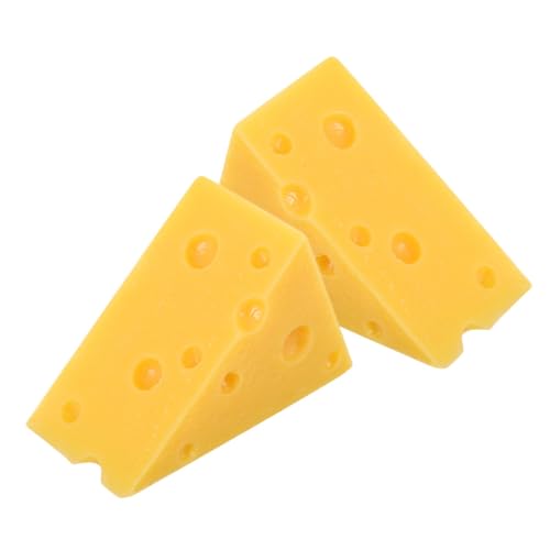 LRXIYODE 2 Stück Teiliges Dreieckige Käsesimulation Deko Modell Leichtes Food Prop Für DIY Basteln Miniaturhaus Zubehör Realistische Kuchen Dessert Dekoration LRXIYODE 2 Stück Teiliges Dreieckige Käsesimulation Deko Modell Leichtes Food Prop Für DIY Basteln Miniaturhaus Zubehör Realistische Kuchen Dessert Dekoration von LRXIYODE