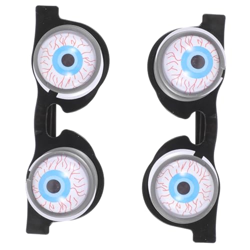 LRXIYODE 2 Stück Teiliges Gruselige Spring Augenbrille mit Beweglichen Augäpfeln Witzige Partybrille als Scherzartikel für Kostüm und Themenpartys als Lustiges und Accessoire von LRXIYODE