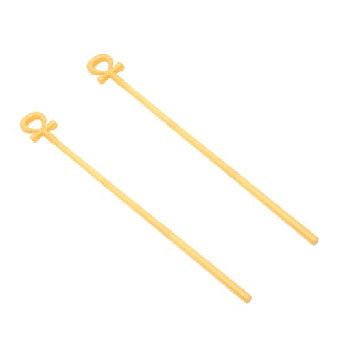 LRXIYODE 2 Stück Teiliges Halloween Ägyptischer mit Schlangendesign Plastik Zauberstab Walking Cane für Kostümparty Cosplay Historische und Fantasy Veranstaltungen von LRXIYODE