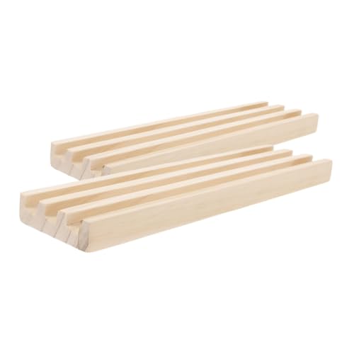 LRXIYODE 2 Stück Teiliges Holz Domino Rack Reihige rutschfeste Domino Tabletts aus Kiefernholz Organizer und Halter für Mexikanische Zug und Mahjong Spiele Stabiler Stand für Tabletop LRXIYODE 2 Stück Teiliges Holz Domino Rack Reihige rutschfeste Domino Tabletts aus Kiefernholz Organizer und Halter für Mexikanische Zug und Mahjong Spiele Stabiler Stand für Tabletop von LRXIYODE
