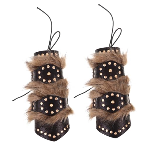 LRXIYODE 2 Stück Teiliges Mittelalterliche Armbänder aus Pu-Material Langlebige Viking Armschützer mit Ergonomischem Schnitt für Renaissance Kostüm Cosplay und Halloween Accessoires LRXIYODE 2 Stück Teiliges Mittelalterliche Armbänder aus Pu-Material Langlebige Viking Armschützer mit Ergonomischem Schnitt für Renaissance Kostüm Cosplay und Halloween Accessoires von LRXIYODE