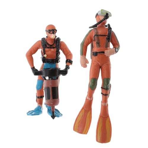 LRXIYODE 2 Stück Teiliges PVC Taucher Figuren Realistische Unterwasser Dekoration Langlebige Diver Modell Ornamente für Aquarium und Kinderfreundlich Detailreich Gestaltet LRXIYODE 2 Stück Teiliges PVC Taucher Figuren Realistische Unterwasser Dekoration Langlebige Diver Modell Ornamente für Aquarium und Kinderfreundlich Detailreich Gestaltet von LRXIYODE
