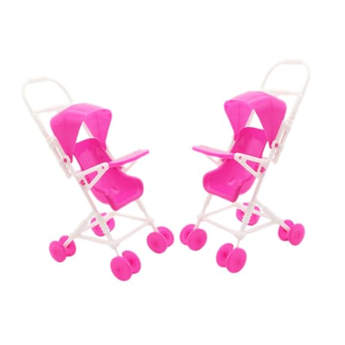 LRXIYODE 2 Stück Teiliges Puppenwagen Spielset aus Robustem Realistische Simulation mit Detailgetreuem Design Kompakt und Leicht für Rollenspiele und Puppenhäuser Langlebig und von LRXIYODE