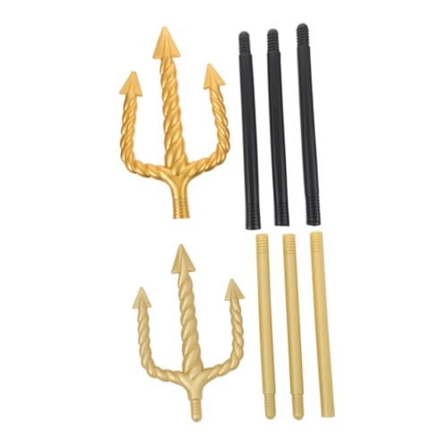 LRXIYODE 2 Stück Trident Kostüm Requisite Goldener Dämonen Dreizepter für Cosplay Bühnenauftritte und Halloween Party Zubehör Langlebig und Vielseitig Einsetzbar LRXIYODE 2 Stück Trident Kostüm Requisite Goldener Dämonen Dreizepter für Cosplay Bühnenauftritte und Halloween Party Zubehör Langlebig und Vielseitig Einsetzbar von LRXIYODE