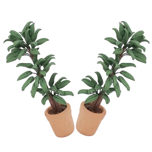 LRXIYODE 2stücke Miniatur Pflanzen Für Puppenhaus Vivid Bonsai Dekoration Für Miniatur Gärten Realistische Topfpflanzen Für Spiel-szenen Grünpflanze Ornament Für Puppenhaus LRXIYODE 2stücke Miniatur Pflanzen Für Puppenhaus Vivid Bonsai Dekoration Für Miniatur Gärten Realistische Topfpflanzen Für Spiel-szenen Grünpflanze Ornament Für Puppenhaus von LRXIYODE