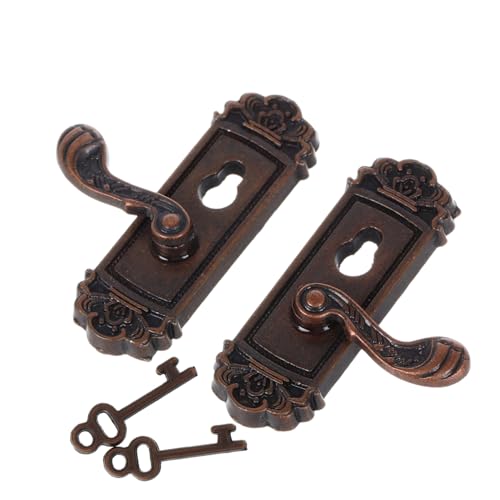 LRXIYODE 2 Stücke Mini-türgriff Aus Metall Miniaturhäuser Klein Artikel Winzig Miniaturen Light Brown Zinklegierung LRXIYODE 2 Stücke Mini-türgriff Aus Metall Miniaturhäuser Klein Artikel Winzig Miniaturen Light Brown Zinklegierung von LRXIYODE