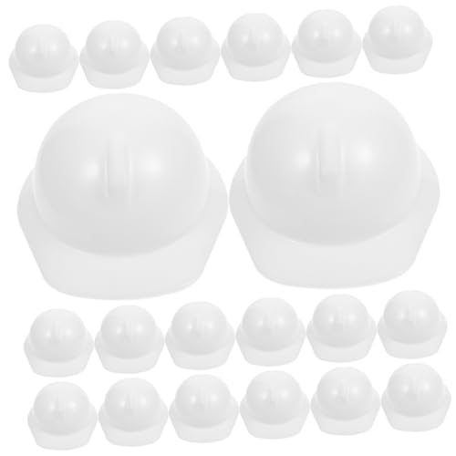 LRXIYODE 20 Stck Miniatur Puppenhelm Weiß Hochwertige Mini Sicherheitshelme für Puppen für Spielzeugbauarbeiter und Rollenspiele Langlebiges und Sicheres Zubehör LRXIYODE 20 Stck Miniatur Puppenhelm Weiß Hochwertige Mini Sicherheitshelme für Puppen für Spielzeugbauarbeiter und Rollenspiele Langlebiges und Sicheres Zubehör von LRXIYODE