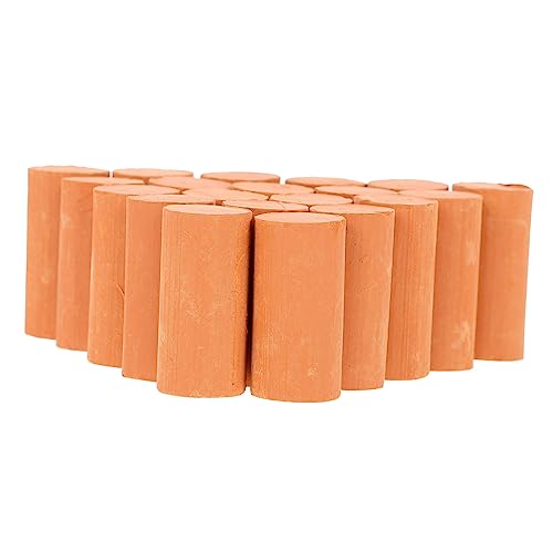 LRXIYODE 20 Stück Mini Ziegelsteine Rote Miniatur Bausteine für DIY Sandtisch Garten Modellbau Handarbeit Puppenhaus Zubehör von LRXIYODE