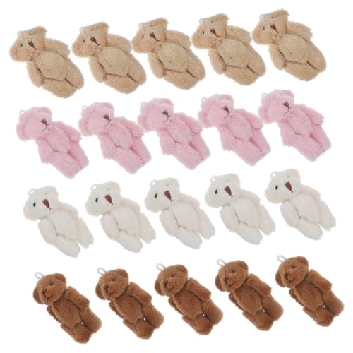 LRXIYODE 20 Stück Mini-bär-plüschtier, Mini-Joint-bär, Winzige Weiche Bärenpuppen, Stofftier-Spielzeug, Geschenkartikel Für Geburtstagskuchen, Hochzeitsdekoration LRXIYODE 20 Stück Mini-bär-plüschtier, Mini-Joint-bär, Winzige Weiche Bärenpuppen, Stofftier-Spielzeug, Geschenkartikel Für Geburtstagskuchen, Hochzeitsdekoration von LRXIYODE
