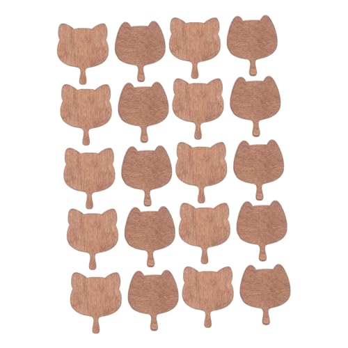 LRXIYODE 20 Stück Mini-möbelset Puppenhaus Spielset Mini-schneidebrett Für Die Küche Tabletts Für Puppenhaus-szenerie-Requisiten Holz Hellbraun von LRXIYODE
