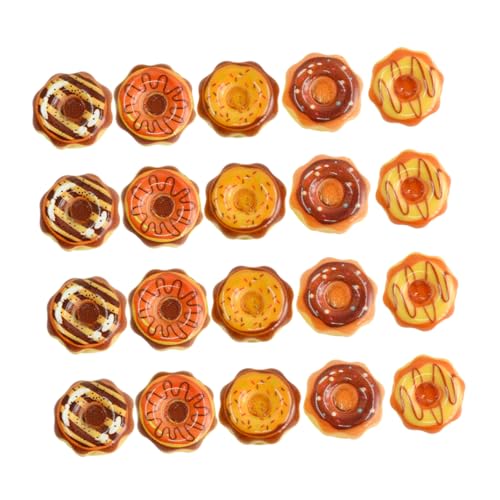LRXIYODE 20 Stück Miniatur-Donuts winziges Lebensmittelmodell Mini-Hausverzierung Puppenhaus-Donuts Mini-Donuts süßigkeiten Mini-Donut-Modelle lebensechtes Dessertmodell Harz LRXIYODE 20 Stück Miniatur-Donuts winziges Lebensmittelmodell Mini-Hausverzierung Puppenhaus-Donuts Mini-Donuts süßigkeiten Mini-Donut-Modelle lebensechtes Dessertmodell Harz von LRXIYODE