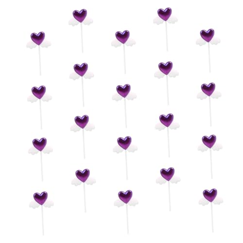 LRXIYODE 20 Stück Teiliges Herzförmige Engelsschwingen Cupcake Topper Cake Decor Zufallsfarben Wiederverwendbare Tortendeko für Festliche Anlässe und Familienfeiern LRXIYODE 20 Stück Teiliges Herzförmige Engelsschwingen Cupcake Topper Cake Decor Zufallsfarben Wiederverwendbare Tortendeko für Festliche Anlässe und Familienfeiern von LRXIYODE