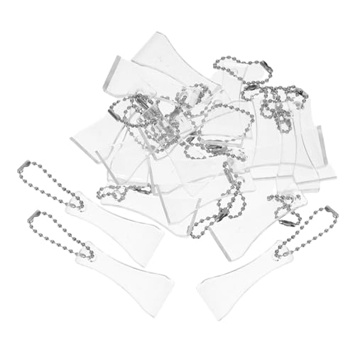 LRXIYODE 20 Stück Teiliges Kunststoff Lotto kratzwerkzeug mit Schaberform Robuster Lotterieschaber Schlüsselanhänger Praktisches Ticket Scraping Tool zum Mühelosen Entfernen von von LRXIYODE