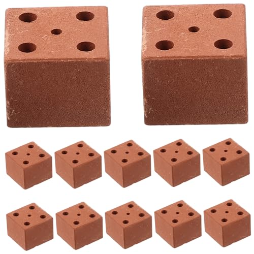 LRXIYODE 20 Stück Teiliges Mini Stein für DIY Mikro Landschaftsbau Realistische Rote Steine mit Löchern Modellbau Zubehör für Garten Puppenhaus und Bastelprojekte LRXIYODE 20 Stück Teiliges Mini Stein für DIY Mikro Landschaftsbau Realistische Rote Steine mit Löchern Modellbau Zubehör für Garten Puppenhaus und Bastelprojekte von LRXIYODE