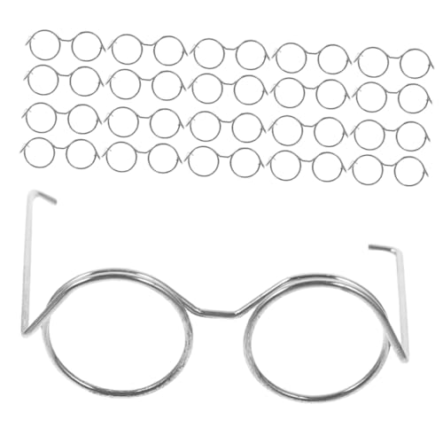 LRXIYODE 20 Stück Teiliges Miniatur Metallrahmen ohne Gläser Modische Stabile Mini Brillen für Puppenhaus Leicht Robust als Puppenkostüm Zubehör und Party Dekoration LRXIYODE 20 Stück Teiliges Miniatur Metallrahmen ohne Gläser Modische Stabile Mini Brillen für Puppenhaus Leicht Robust als Puppenkostüm Zubehör und Party Dekoration von LRXIYODE