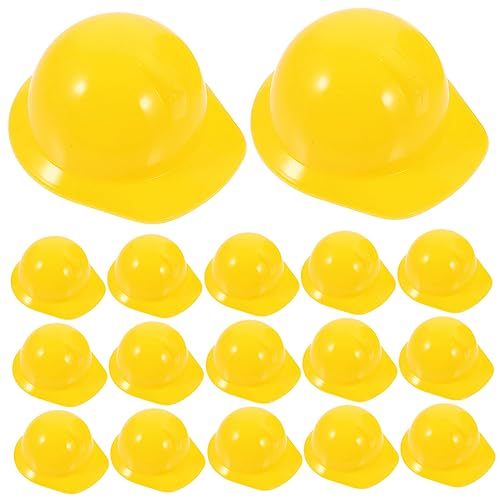 LRXIYODE 20 Stück Teiliges Miniatur Sicherheitshelm aus Kunststoff Vielseitiger Bauhelm als Dekoration für Puppen Haustiere und Kuchen für Partys und Outdoor Aktivitäten Gelb LRXIYODE 20 Stück Teiliges Miniatur Sicherheitshelm aus Kunststoff Vielseitiger Bauhelm als Dekoration für Puppen Haustiere und Kuchen für Partys und Outdoor Aktivitäten Gelb von LRXIYODE