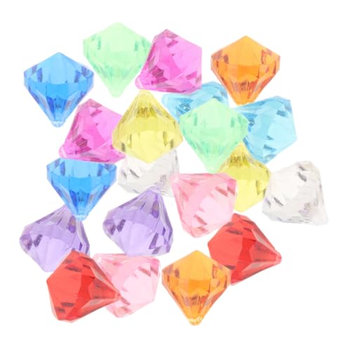 LRXIYODE 20 Stück Teiliges Pool Tauchspielzeug Bunte Acryl Edelsteine Robustes Schatzsuche Tauchjuwelen Langlebig Vielseitig als Sommer Schwimm und Dekospielzeug Geeignet von LRXIYODE