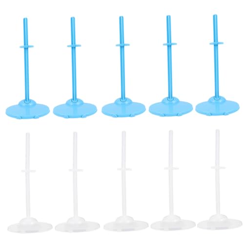LRXIYODE 20 Stück Teiliges Puppenhalterung Langlebiger Doll Support Frame Transparente und Blaue Halterungen für Mädchen Zubehör von LRXIYODE