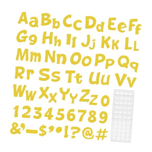 LRXIYODE 216 Stück Teiliges von Dekorativen Buchstaben aus Glitzerpapier für Bulletin Boards Geeignet für Klassenzimmer Partys und für Kreative Dekorationen LRXIYODE 216 Stück Teiliges von Dekorativen Buchstaben aus Glitzerpapier für Bulletin Boards Geeignet für Klassenzimmer Partys und für Kreative Dekorationen von LRXIYODE