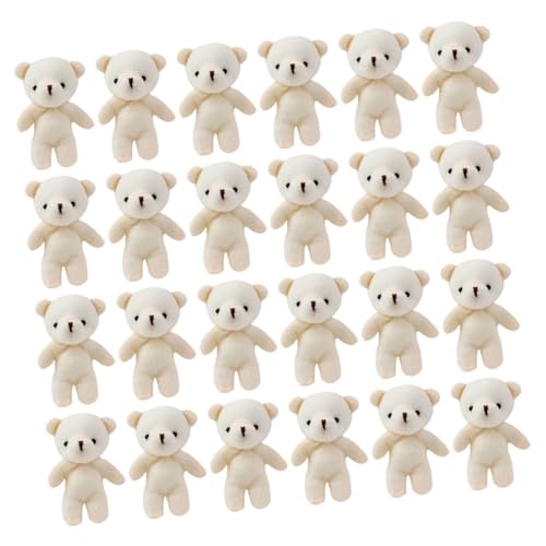 LRXIYODE 24 Stück Mini Bär Anhänger Süße Plüschbären Charms für DIY Schlüsselanhänger Dekoration für Hochzeiten Geburtstagsfeiern und Karneval LRXIYODE 24 Stück Mini Bär Anhänger Süße Plüschbären Charms für DIY Schlüsselanhänger Dekoration für Hochzeiten Geburtstagsfeiern und Karneval von LRXIYODE