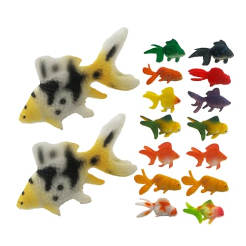 LRXIYODE 24 Stück Realistische PVC Goldfisch Figuren Teiliges Miniatur Detailreiche Meerestier Dekoration für Aquarium Lebensechte Fischmodelle als Sammelobjekte und Szene Accessoires LRXIYODE 24 Stück Realistische PVC Goldfisch Figuren Teiliges Miniatur Detailreiche Meerestier Dekoration für Aquarium Lebensechte Fischmodelle als Sammelobjekte und Szene Accessoires von LRXIYODE