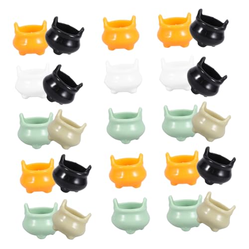 LRXIYODE 24 Stück Teiliges Mini aus Bunte Halloween Deko für Mikro Landschaften und Puppenhäuser Niedliche Cauldron Ornamente für Tisch Party und Festtagsdeko LRXIYODE 24 Stück Teiliges Mini aus Bunte Halloween Deko für Mikro Landschaften und Puppenhäuser Niedliche Cauldron Ornamente für Tisch Party und Festtagsdeko von LRXIYODE