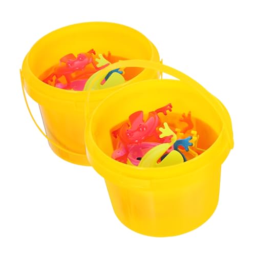 LRXIYODE 24 Stück Teiliges Springfrosch Bunte Frösche aus Kunststoff Drückbare Hüpfspielzeuge für Kindergarten Motorische und Gemeinsames Spiel von LRXIYODE