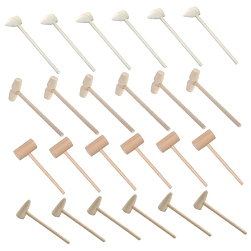 LRXIYODE 24 Stück hölzerner Hammer Minihammer Mini-Hammerspielzeug hämmern Krabbenhammer Hammer kinderspielzeug bastelset Krabbenhämmer Interaktives LRXIYODE 24 Stück hölzerner Hammer Minihammer Mini-Hammerspielzeug hämmern Krabbenhammer Hammer kinderspielzeug bastelset Krabbenhämmer Interaktives von LRXIYODE