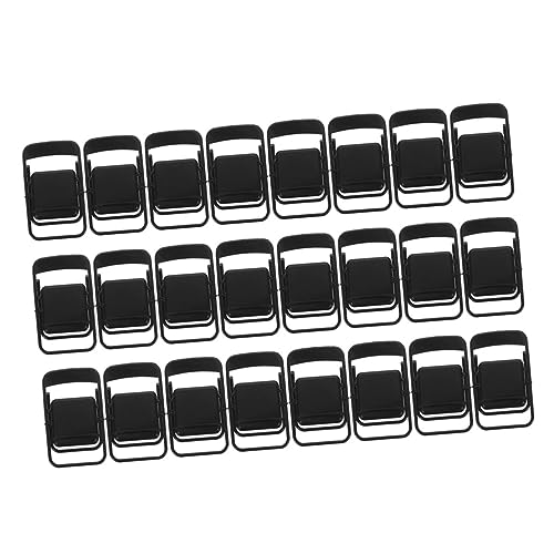 LRXIYODE 24 Stück kreativer Stuhl telefonhalter plastiktisch plastikenten Mobile Phone Stand geschengutsein Halter für Handy zappeln Korb Liege Mini-Hausverzierung Mini-Möbelmodell Black von LRXIYODE
