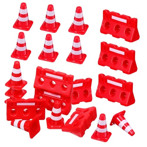 LRXIYODE 24Stücke Mini Verkehrszeichen Spielset mit Roten Verkehrskegeln und Roten Wasserbarrieren zur Verkehrserziehung und Symbolerkennung für Fördert Kreatives LRXIYODE 24Stücke Mini Verkehrszeichen Spielset mit Roten Verkehrskegeln und Roten Wasserbarrieren zur Verkehrserziehung und Symbolerkennung für Fördert Kreatives von LRXIYODE