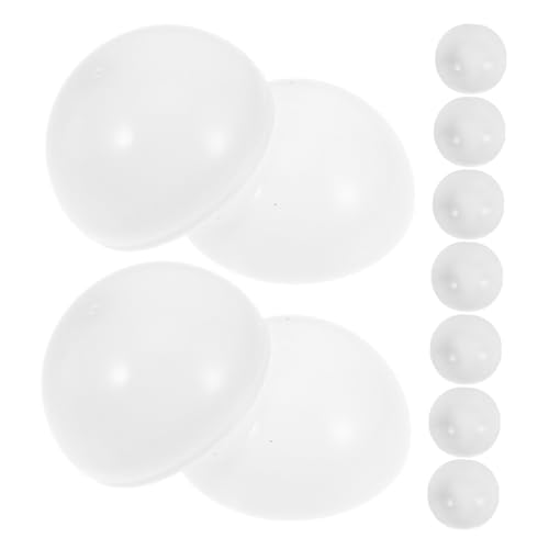 LRXIYODE 25 Stück Kunststoff Hohlkugeln Weiß zum Befüllen und Öffnen Vielseitige Lotteriekugeln für Gewinnspiele Partyspiele und Kaugummiautomaten Leicht und Robust für Großveranstaltungen von LRXIYODE