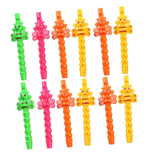 LRXIYODE 25 Stück Teiliges Mini Klarinetten aus Geruchslosem Kunststoff Buntes Cartoon Blasinstrument für Leicht zu Musikspielzeug für Mädchen und Jungen Perfekter Zufällige Farbe von LRXIYODE