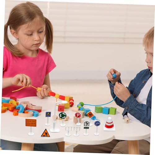 LRXIYODE 28 Stück Teiliges Verkehrszeichen Spielset aus Robustem Material Kompakt und Kreativ Fördernd Miniaturstraßenschilder für Spielerisches Lernen von Verkehrssicherheit und LRXIYODE 28 Stück Teiliges Verkehrszeichen Spielset aus Robustem Material Kompakt und Kreativ Fördernd Miniaturstraßenschilder für Spielerisches Lernen von Verkehrssicherheit und von LRXIYODE