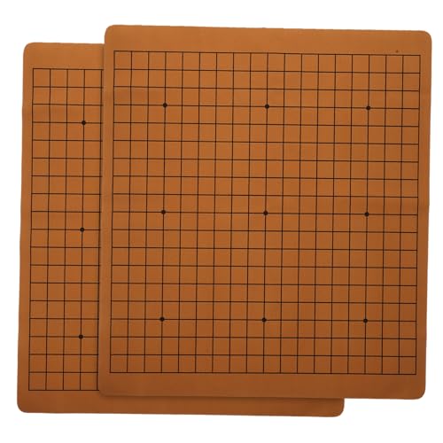 LRXIYODE 2Stücke Faltbare Gobang Schachbrettspielzubehör Doppelseitiges PU Spielbrett Tragbar und Leicht für Reisen und Spielabende Zufällige Farben LRXIYODE 2Stücke Faltbare Gobang Schachbrettspielzubehör Doppelseitiges PU Spielbrett Tragbar und Leicht für Reisen und Spielabende Zufällige Farben von LRXIYODE