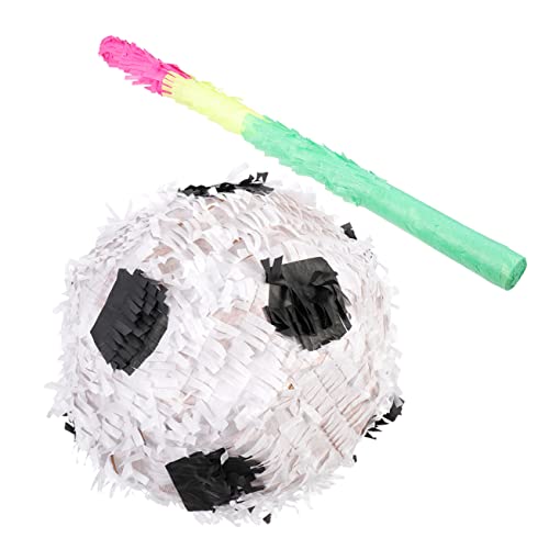 LRXIYODE 2stücke Fußball Teiliges Fußball Piñata Mit Schläger Deko Sportevents Und Partyspaß Sicheres Material Für Unvergessliche Momente von LRXIYODE