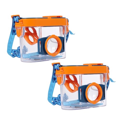 LRXIYODE 2Stücke Insektenbeobachtungsbox mit Lanyards Unterrichtsrequisiten für Outdoor Erkundung Atmungsaktiver Mesh Deckel Kinderspielzeug zur des LRXIYODE 2Stücke Insektenbeobachtungsbox mit Lanyards Unterrichtsrequisiten für Outdoor Erkundung Atmungsaktiver Mesh Deckel Kinderspielzeug zur des von LRXIYODE