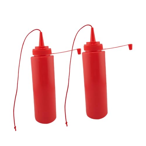 LRXIYODE 2pcs Streich Ketchup Flasche Lustige Squeeze Flasche Spielzeug Gefälschter Dressing Container Halloween Streich Neuheit Trick Spielzeug Gewürz Squirt Container Spielzeug Knifflige von LRXIYODE