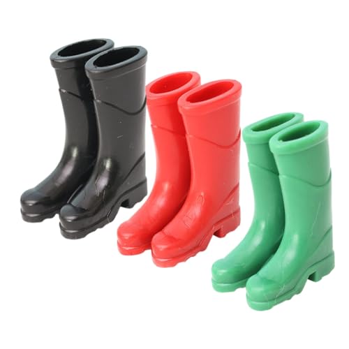 LRXIYODE 3paare Miniatur Regenstiefel Puppenschuhe Für Puppenhaus Dekoration Geeignet Für Kleine Szenen Aus Stabilem Für Kreative Arrangements LRXIYODE 3paare Miniatur Regenstiefel Puppenschuhe Für Puppenhaus Dekoration Geeignet Für Kleine Szenen Aus Stabilem Für Kreative Arrangements von LRXIYODE