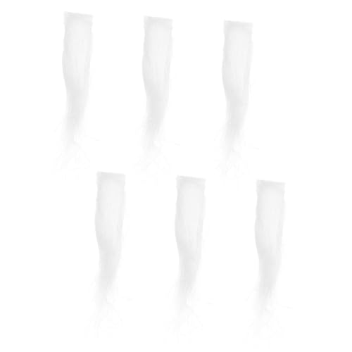 LRXIYODE 3 Paar Weiße Weihnachtsmann Augenbrauen Selbstklebend Wiederverwendbar Theaterschminke für Erwachsene Weihnachtsfeier Kostüm Zubehör von LRXIYODE