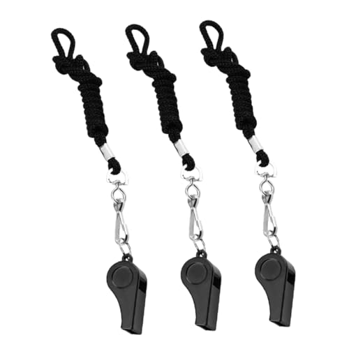 LRXIYODE 3 STÜCKE Schiedsrichterpfeife mit Lanyard Laute Notfallpfeife aus Robustem Kunststoff Klare Signalpfeife für Sport Training Outdoor Bootfahren und LRXIYODE 3 STÜCKE Schiedsrichterpfeife mit Lanyard Laute Notfallpfeife aus Robustem Kunststoff Klare Signalpfeife für Sport Training Outdoor Bootfahren und von LRXIYODE