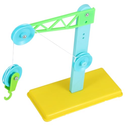 LRXIYODE 3 Sätze Flaschenzug Riemenscheibenset mit Halterung für Physik Experimente Leichtes DIY Physik Experimentier für Schüler Lernspielzeug zur Kraft und Bewegungslehre von LRXIYODE