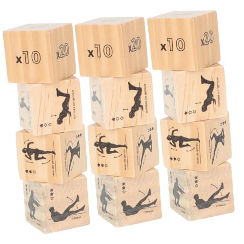 LRXIYODE 3 Sätze Holzwürfel für Fitness und Yoga Teiliges Würfelspiel für Unterhaltsame Home Workouts Vielseitig Einsetzbar Langlebig für Spiele und Lehrprojekte LRXIYODE 3 Sätze Holzwürfel für Fitness und Yoga Teiliges Würfelspiel für Unterhaltsame Home Workouts Vielseitig Einsetzbar Langlebig für Spiele und Lehrprojekte von LRXIYODE