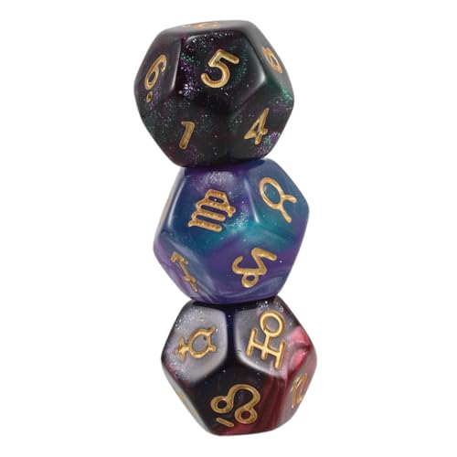 LRXIYODE 3 Stück 12 Tierkreisspiel Würfel Konstellationswürfel Weissagung Tierkreis Würfel Astrologie-Tarot-Würfel Spielwürfelzubehör Tarotkarten Würfel Astrologische Weissagungswürfel Harz LRXIYODE 3 Stück 12 Tierkreisspiel Würfel Konstellationswürfel Weissagung Tierkreis Würfel Astrologie-Tarot-Würfel Spielwürfelzubehör Tarotkarten Würfel Astrologische Weissagungswürfel Harz von LRXIYODE