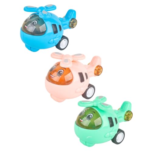 LRXIYODE 3 Stück Cartoon-Auto- Kompaktes Flugzeugmodell Autospielzeug Für Kleines Flugzeug Kleines Auto Flugzeugmodell Für Bildungsspielzeug Abs von LRXIYODE