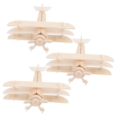 LRXIYODE 3 Stück DIY Holzflugzeug Bausatz Teiliges Set für Kreatives und Bastelspielzeug Hand Augen Koordination und Fantasie für Geburtstagsgeschenke und DIY Projekte LRXIYODE 3 Stück DIY Holzflugzeug Bausatz Teiliges Set für Kreatives und Bastelspielzeug Hand Augen Koordination und Fantasie für Geburtstagsgeschenke und DIY Projekte von LRXIYODE