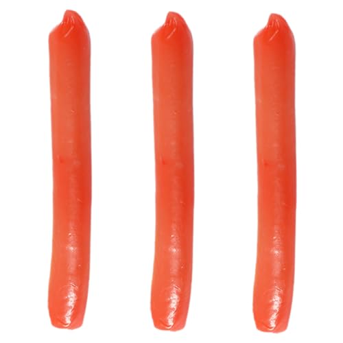 LRXIYODE 3 Stück Lifelike Hot Dog Wurst Modelle Teilig PVC Künstliche Lebensmittel Deko für Küche Restaurant Fotografie Requisiten Party Fensterdisplay LRXIYODE 3 Stück Lifelike Hot Dog Wurst Modelle Teilig PVC Künstliche Lebensmittel Deko für Küche Restaurant Fotografie Requisiten Party Fensterdisplay von LRXIYODE