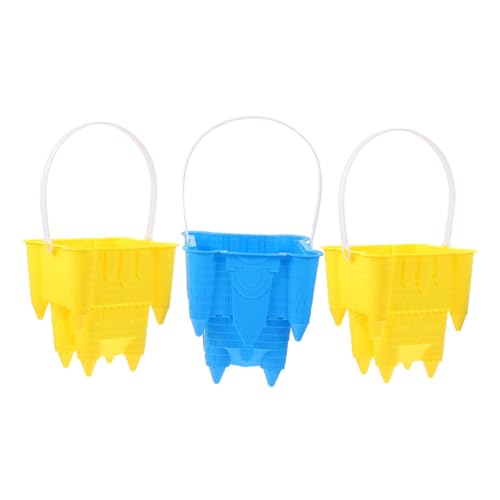 LRXIYODE 3 Stück Sandspielzeug Teilig aus Robustem Abs Leicht und Tragbar Bunte Strand und Schneemodelle für Drinnen und Draußen für Sandkasten Garten und Poolspaß Zufällige Farbe von LRXIYODE