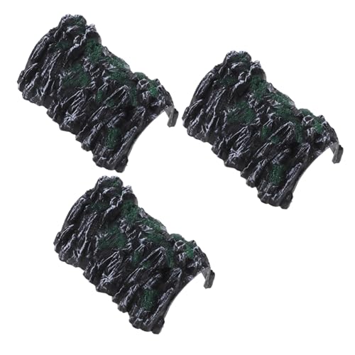 LRXIYODE 3 Stück Simulationstunnel Teiliges Kunststoff Modelleisenbahn Zubehör Realistische Höhlenmodelle für Kreatives Spiel und Motorische Fähigkeiten von LRXIYODE