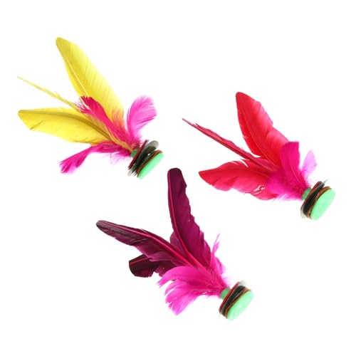 LRXIYODE 3 Stück Teiliges Kick Shuttlecock Bunten Chinesischen Jianzi federbällen für Fußübungen Flexible Beinkraft und Indoor Outdoor sportspiel Geeignet für Schüler und Mehrspieler LRXIYODE 3 Stück Teiliges Kick Shuttlecock Bunten Chinesischen Jianzi federbällen für Fußübungen Flexible Beinkraft und Indoor Outdoor sportspiel Geeignet für Schüler und Mehrspieler von LRXIYODE