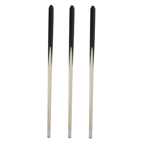 LRXIYODE 3 Stück Teiliges Mini Pool Queue aus Holz für Kindersicheres Design Kurz und Langlebig Fördert Konzentration und Hand Auge Koordination als Geburtstagsgeschenk von LRXIYODE